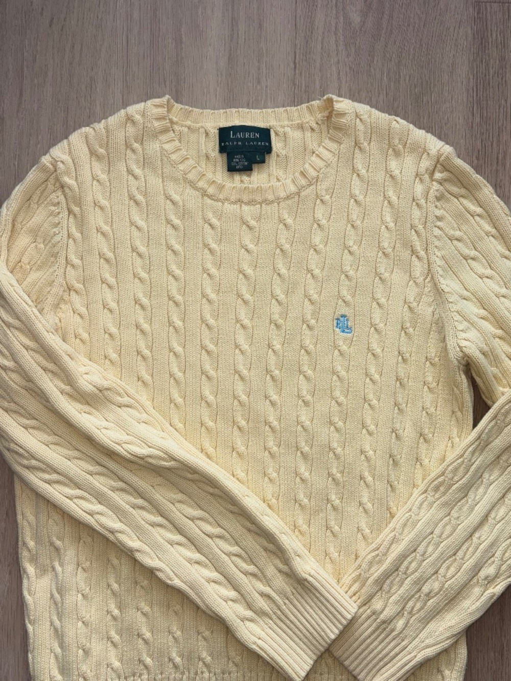 Ralph Lauren Women Cotten Cable Knit Sweater
